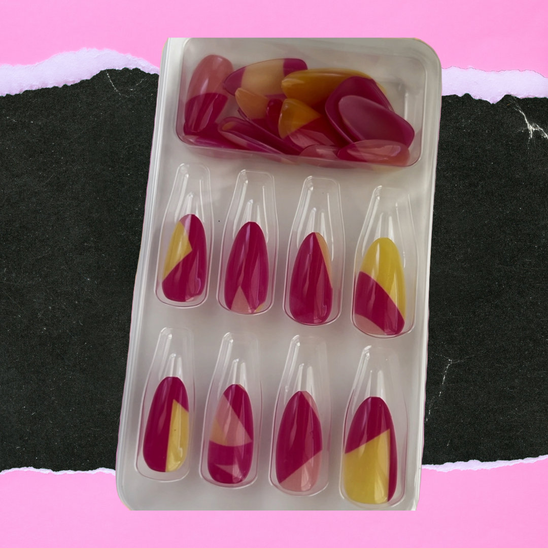 Pink Lemonade Press On Nail Set