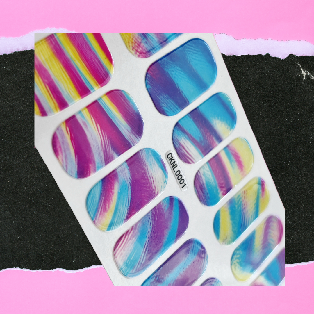 Somewhere in the Rainbow Nail Wrap Stickers