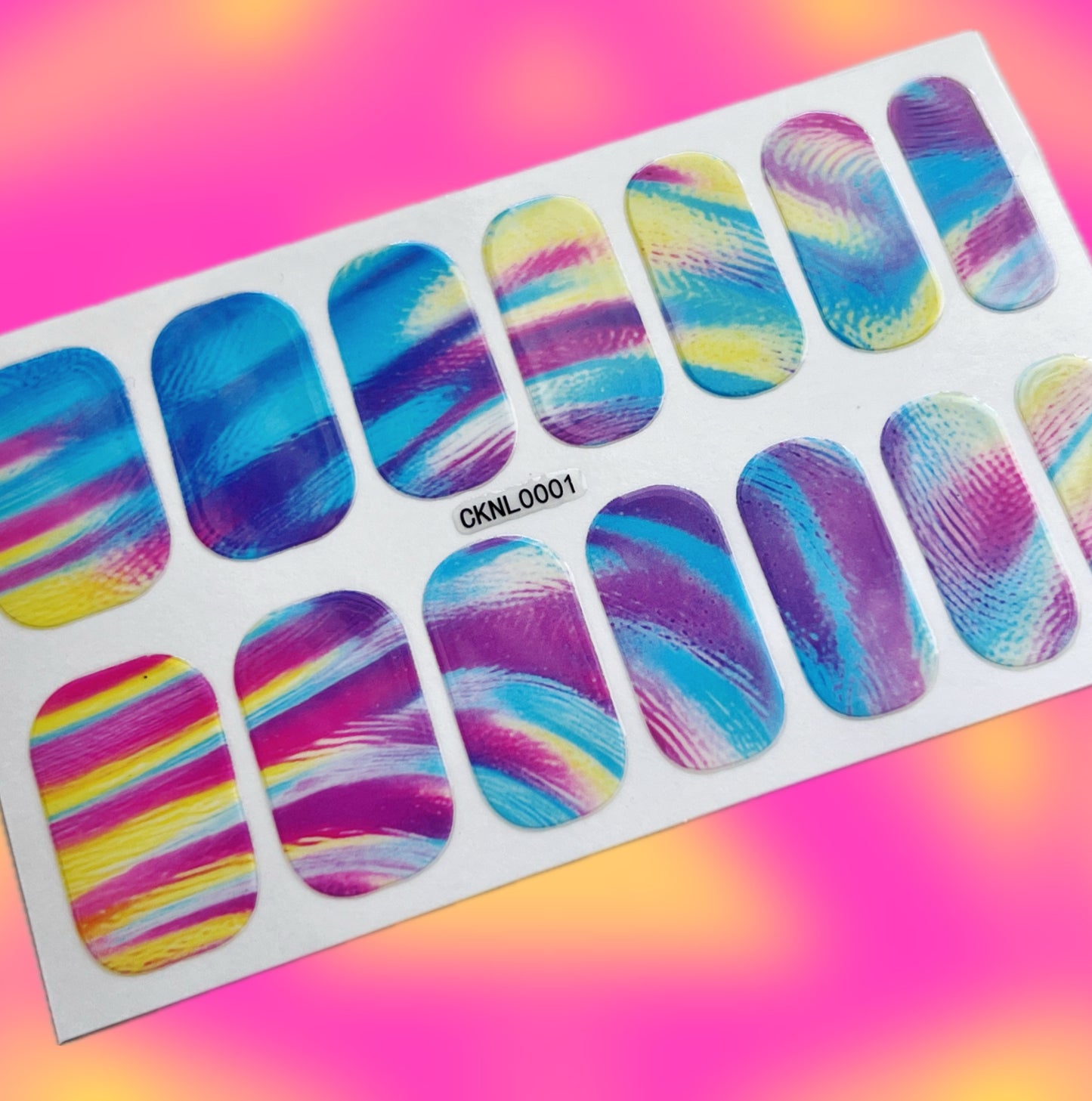 Somewhere in the Rainbow Nail Wrap Stickers