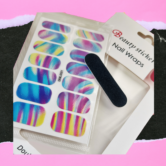Somewhere in the Rainbow Nail Wrap Stickers