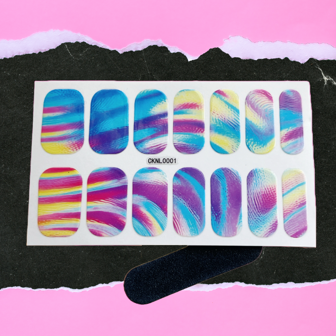 Somewhere in the Rainbow Nail Wrap Stickers